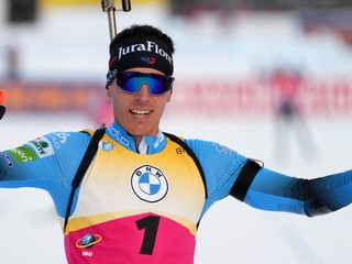 Quentin Fillon Maillet vyhral v Ruhpoldingu stíhačku.