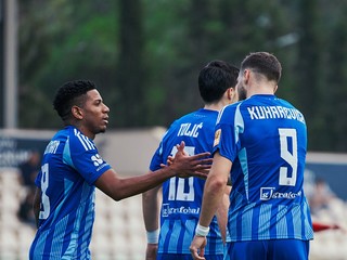 Momentka zo zápasu CSKA Sofia - Slovan Bratislava.