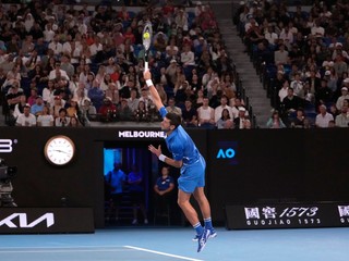 Novak Djokovič na Australian Open 2024.