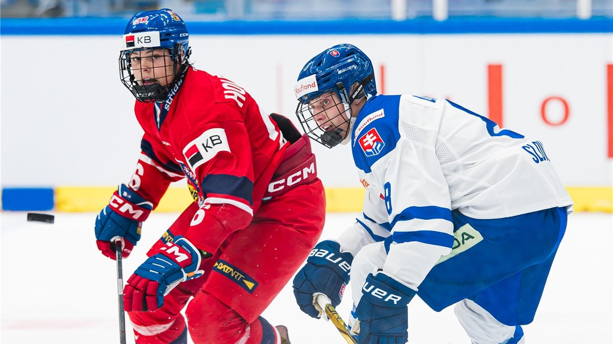 Momentka zo zápasu do 18 rokov: Česko - Slovensko
