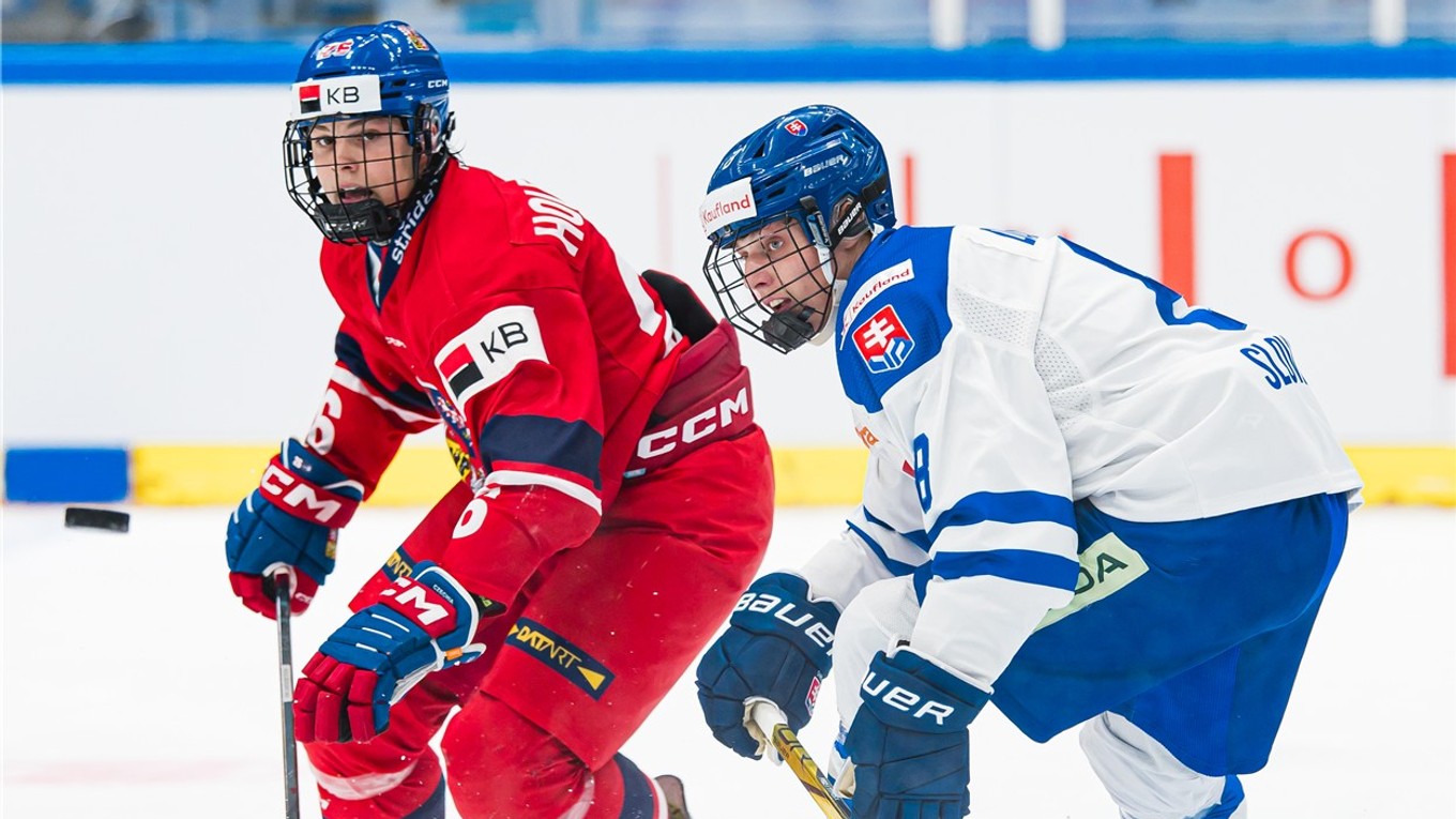 Momentka zo zápasu do 18 rokov: Česko - Slovensko