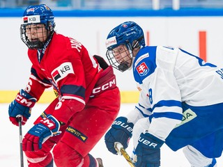 Momentka zo zápasu do 18 rokov: Česko - Slovensko