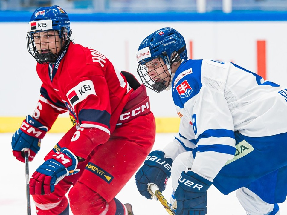 Momentka zo zápasu do 18 rokov: Česko - Slovensko