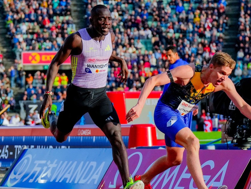 Lutkenhaus tesne zdolal Wanyonyiho v dramatickom finále 800 m v Osle.