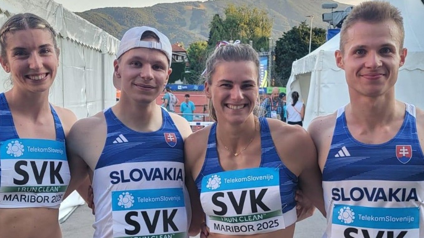 Emma Zapletalová, Patrik Dömötör, Daniela Ledecká a Matej Baluch. 
