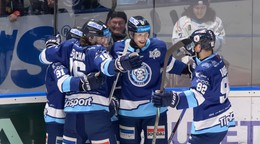 Radosť hráčov Nitry po góle.