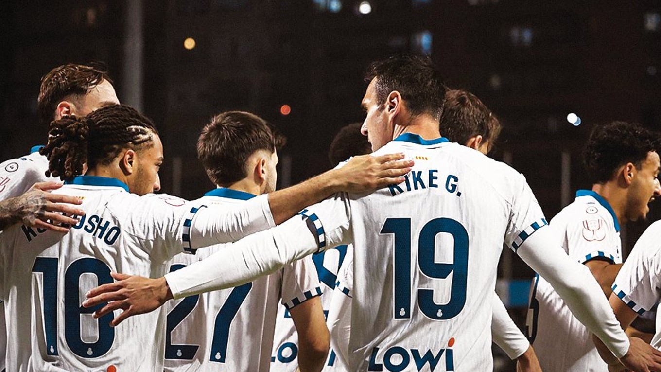 Radosť hráčov RCD Espanyol.