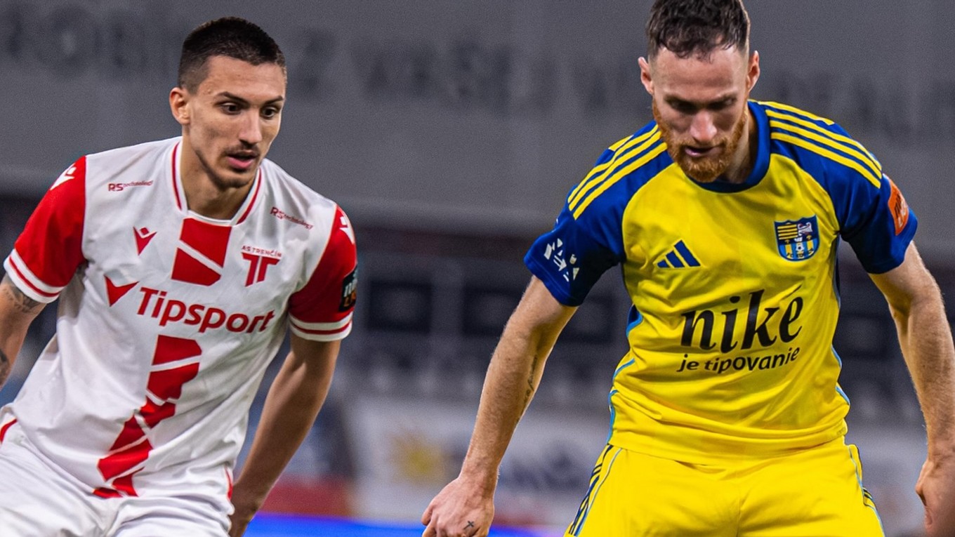 Momentka zo zápasu Trenčín - Košice