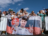Fanúšikovia Petra Sagana na Okolo Slovenska 2021.