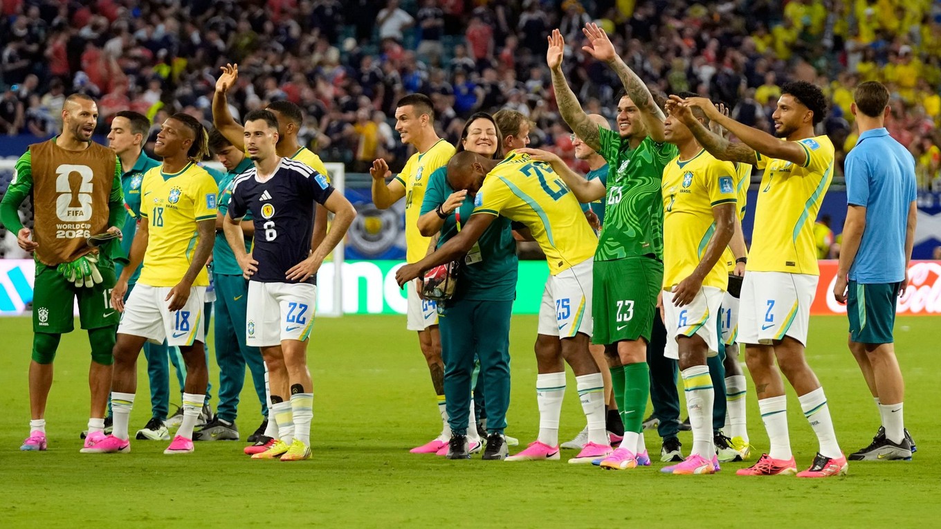 Futbalisti Brazílie. 