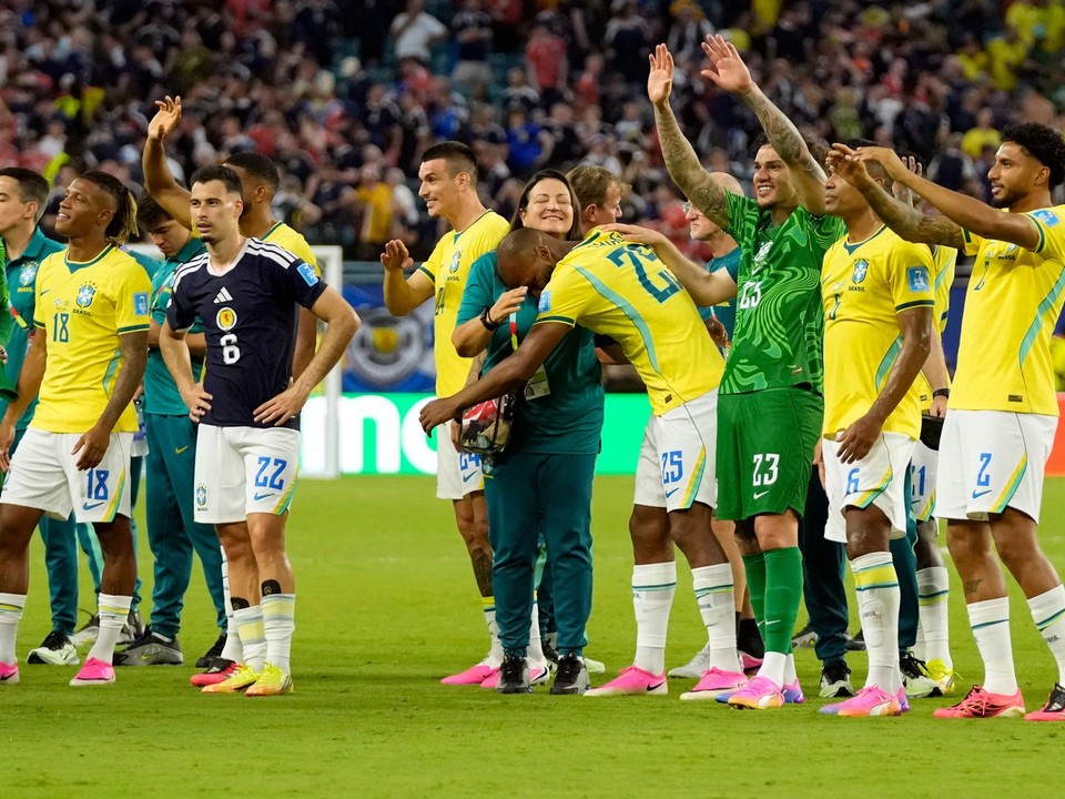 Futbalisti Brazílie. 
