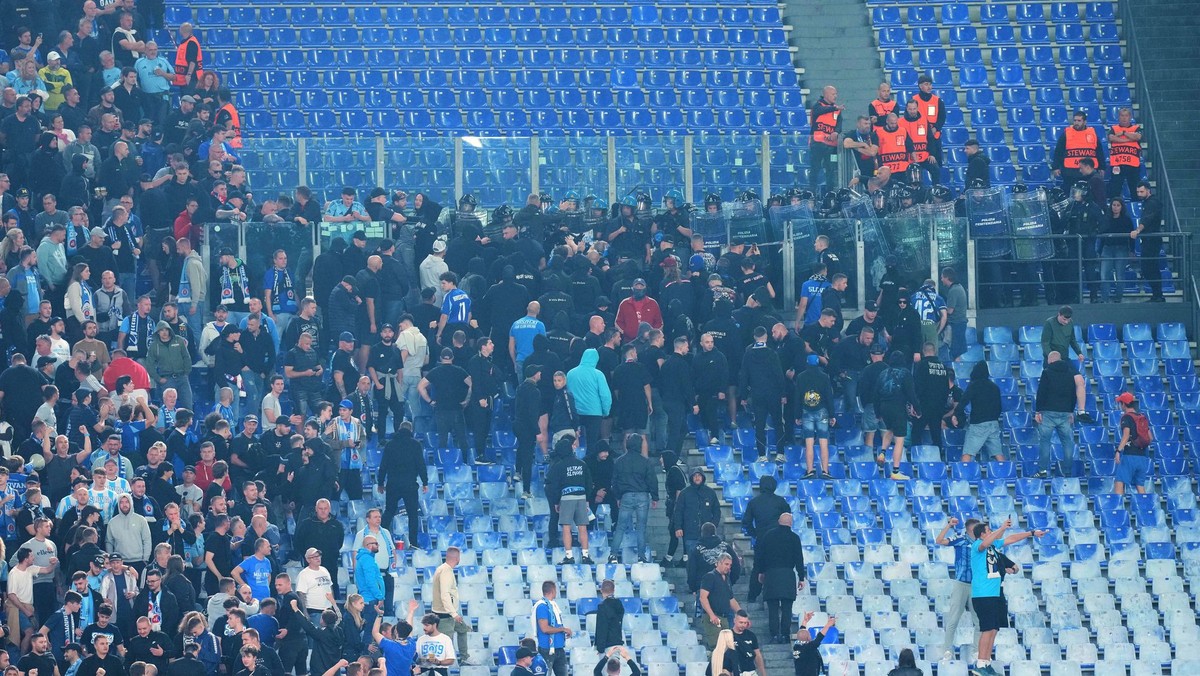 Fanúšikovia Slovana v Ríme.