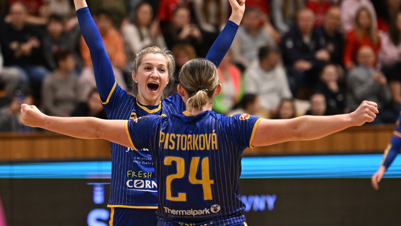 Hráčky HC DAC Dunajská Streda.