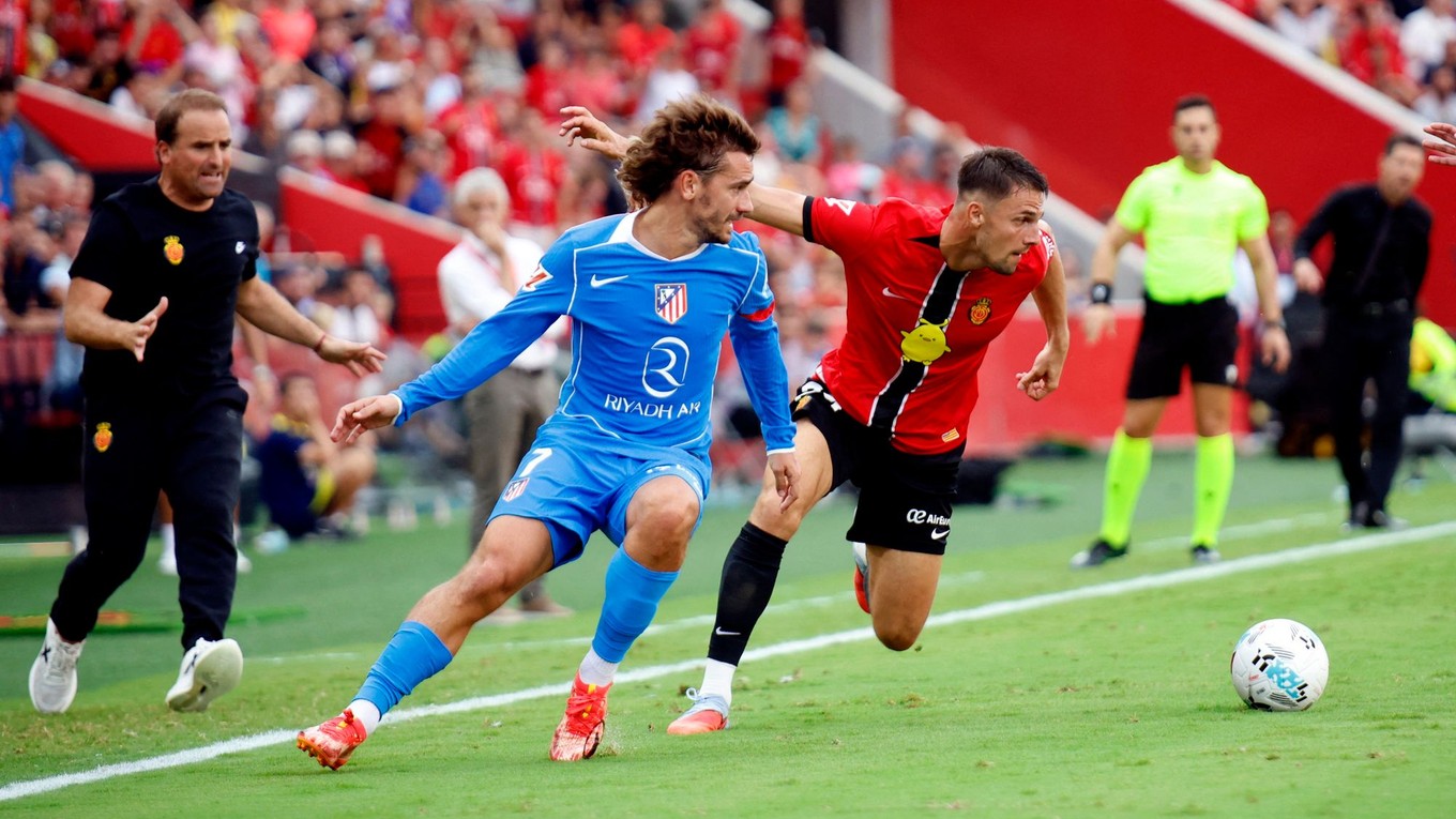 Momentka zo zápasu RCD Mallorca - Atlético Madrid v La Lige.