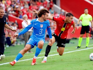Momentka zo zápasu RCD Mallorca - Atlético Madrid v La Lige.