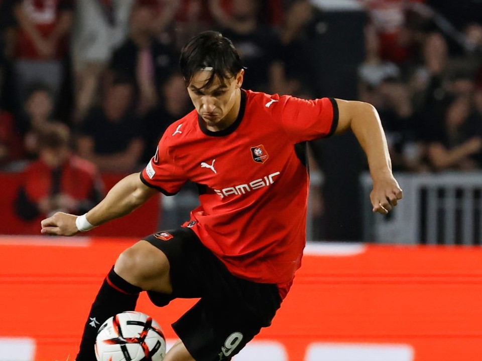 Esteban Lepaul v drese Stade Rennes.