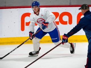 Filip Mešár na prípravnom kempe Montrealu Canadiens.