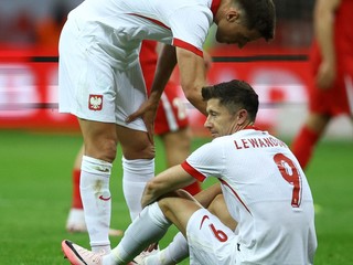 Robert Lewandowski v prípravnom zápase Poľsko - Turecko