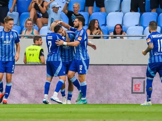 Futbalisti ŠK Slovan Bratislava.