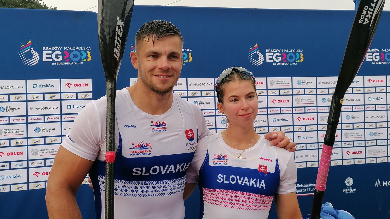 Denis Myšák a Bianka Sidová na Európskych hrách v Krakove.