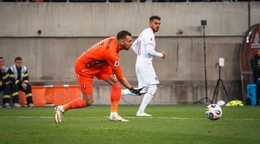 Martin Dúbravka počas zápasu Slovensko - Luxembursko.