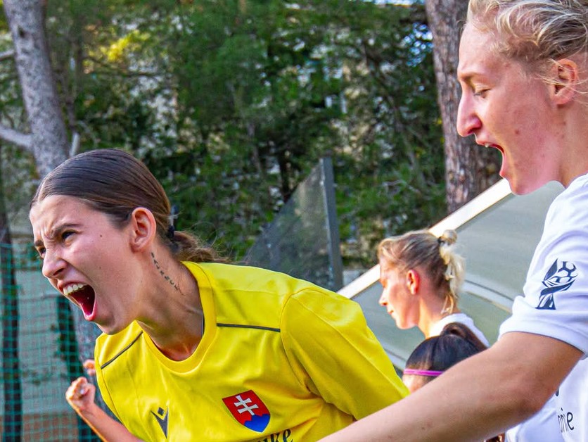 Futbalová brankárka Sofia Dupkalová.