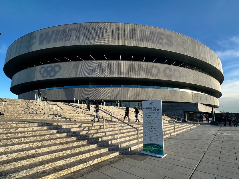 Aréna Santagiulia v Miláne. 