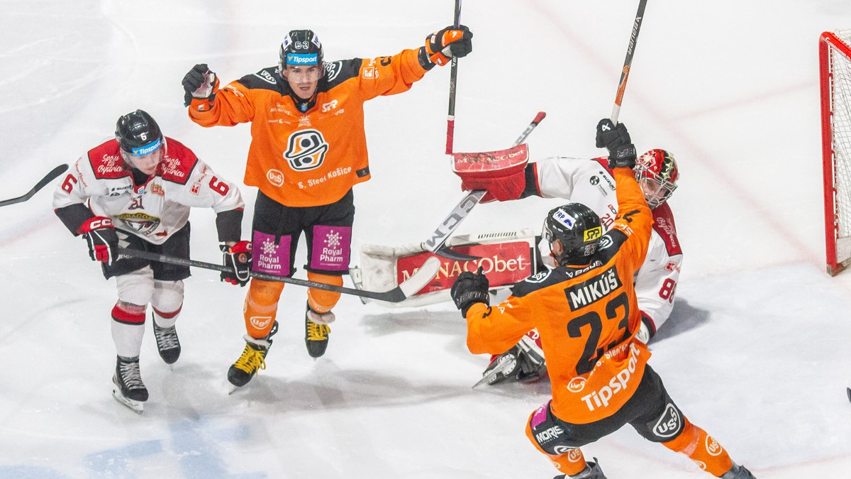 Momentka zo zápasu Košice - Banská Bystrica