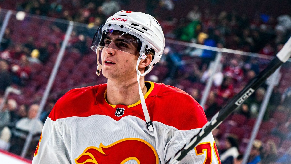 Martin Pospíšil v zápase Montreal - Calgary.
