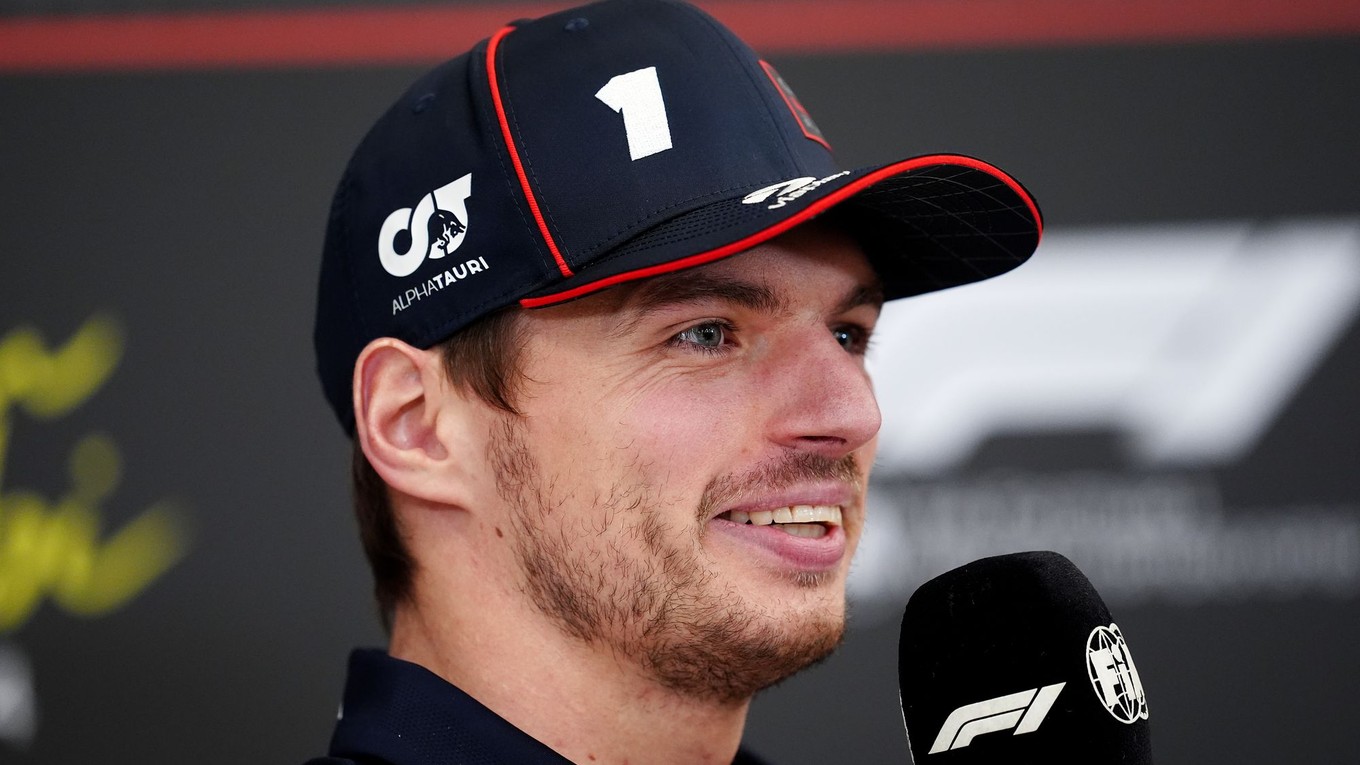 Na snímke je holandský pretekár F1 Max Verstappen. 
