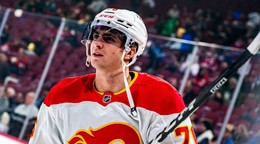 Martin Pospíšil v zápase Montreal - Calgary.