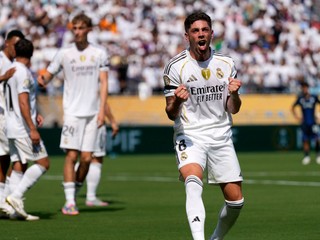 Federico Valverde oslavuje gól