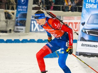 Slovenský biatlonista Jakub Borguľa.