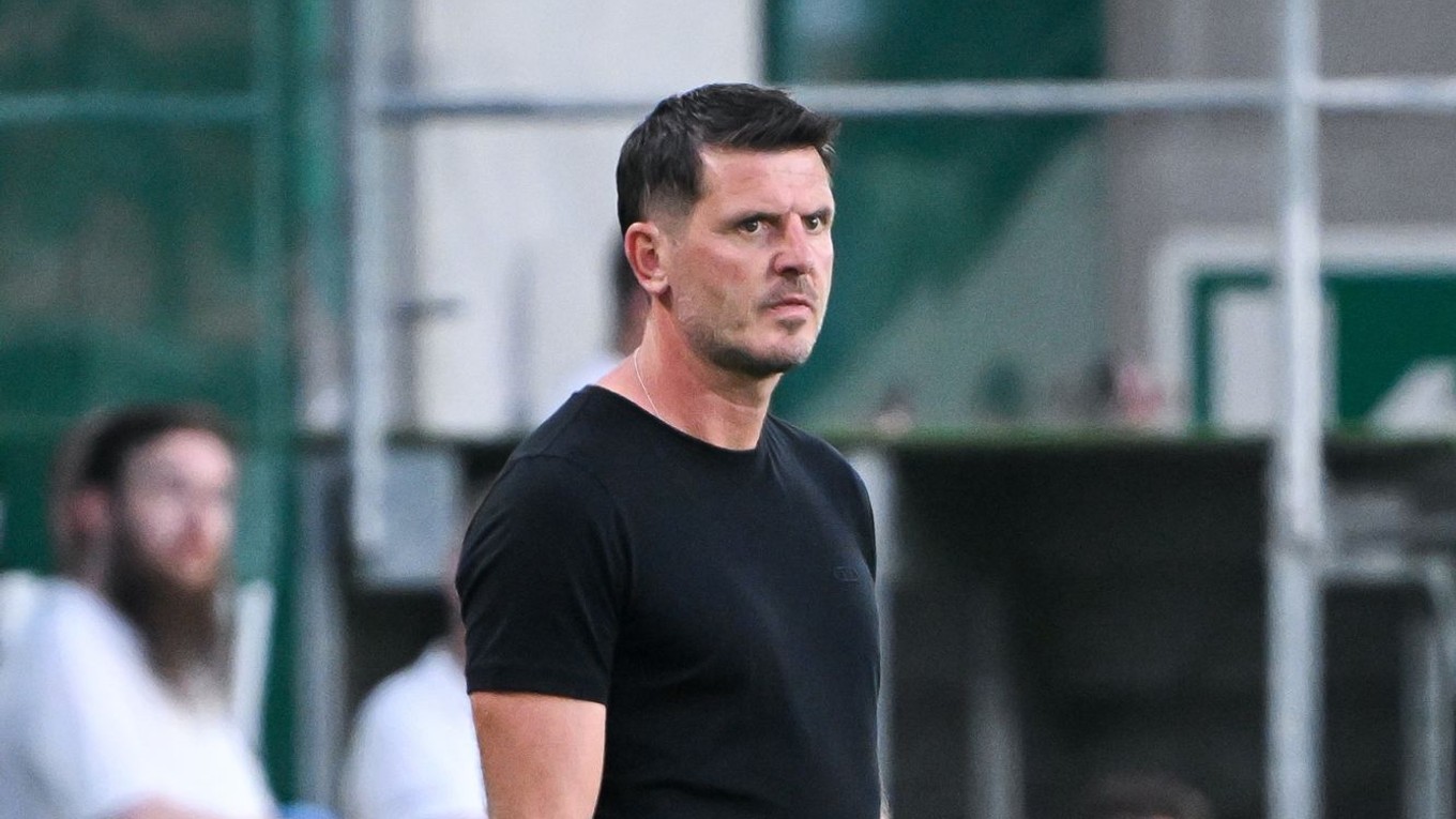 Slovenský tréner Balász Borbély z Ferencvárosu Budapešť.