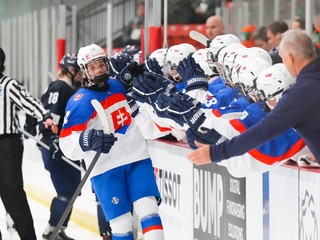 Momentka zo zápasu Slovensko - Fínsko na MS v hokeji žien do 18 rokov 2026.