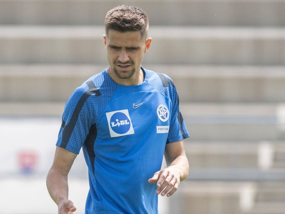 Na snímke slovenský futbalový reprezentant Marek Kristián Bartoš.