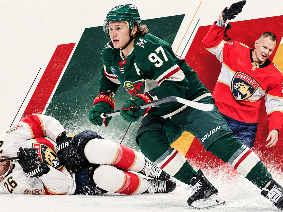 Uvis Balinskis, Kirill Kaprizov a Brady Tkachuk. 