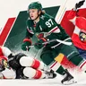Uvis Balinskis, Kirill Kaprizov a Brady Tkachuk. 