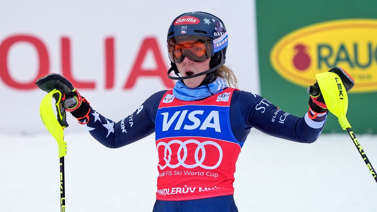 Mikaela Shiffrinová sa teší z víťazstva