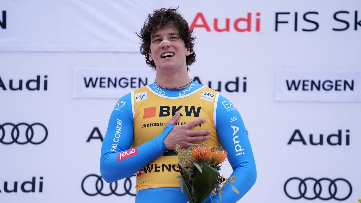 Taliansky lyžiar Giovanni Franzoni.