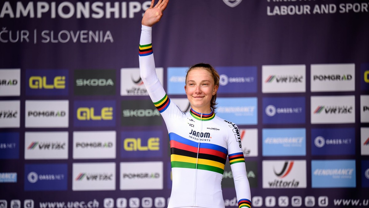 Slovenská cyklistka Viktória Chladoňová.