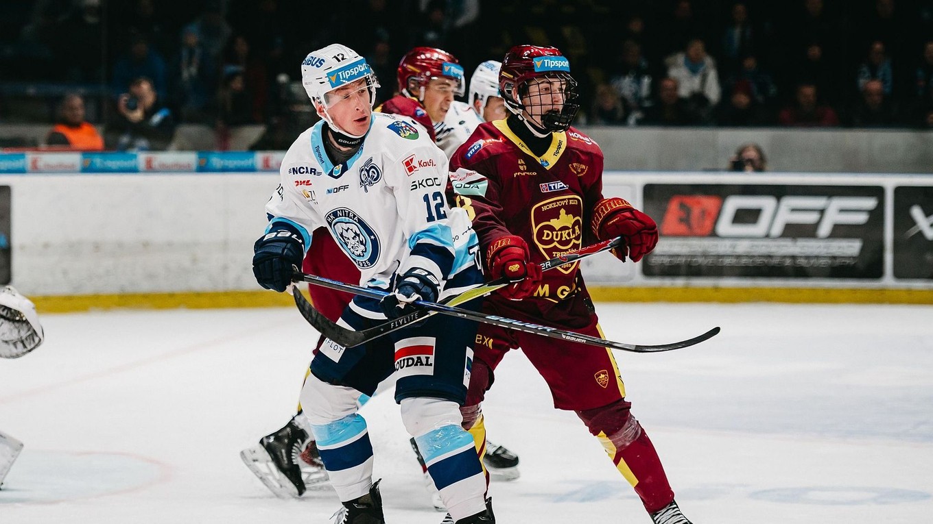 Momentka zo zápasu Nitra - Trenčín