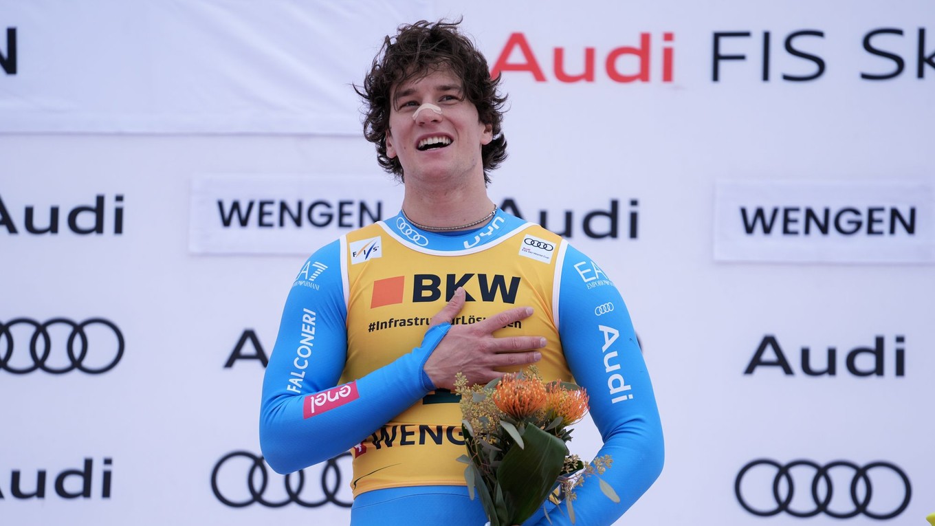 Taliansky lyžiar Giovanni Franzoni.