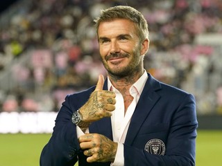 Na snímke je bývalý anglický futbalista David Beckham.