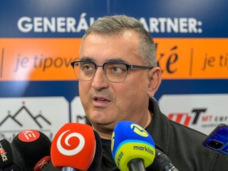 Prezident klubu FC Košice Dušan Trnka počas mediálneho brífingu.