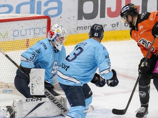 Fotka zo zápasu HC Slovan Bratislava - HC Košice.