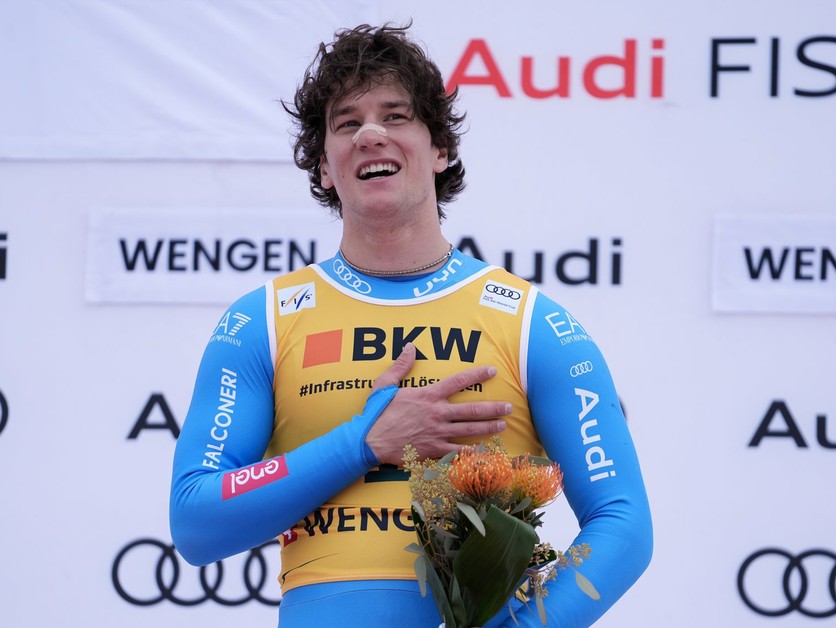 Taliansky lyžiar Giovanni Franzoni.