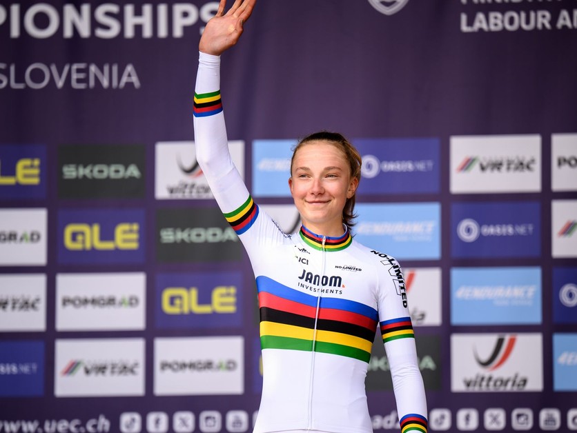 Slovenská cyklistka Viktória Chladoňová.