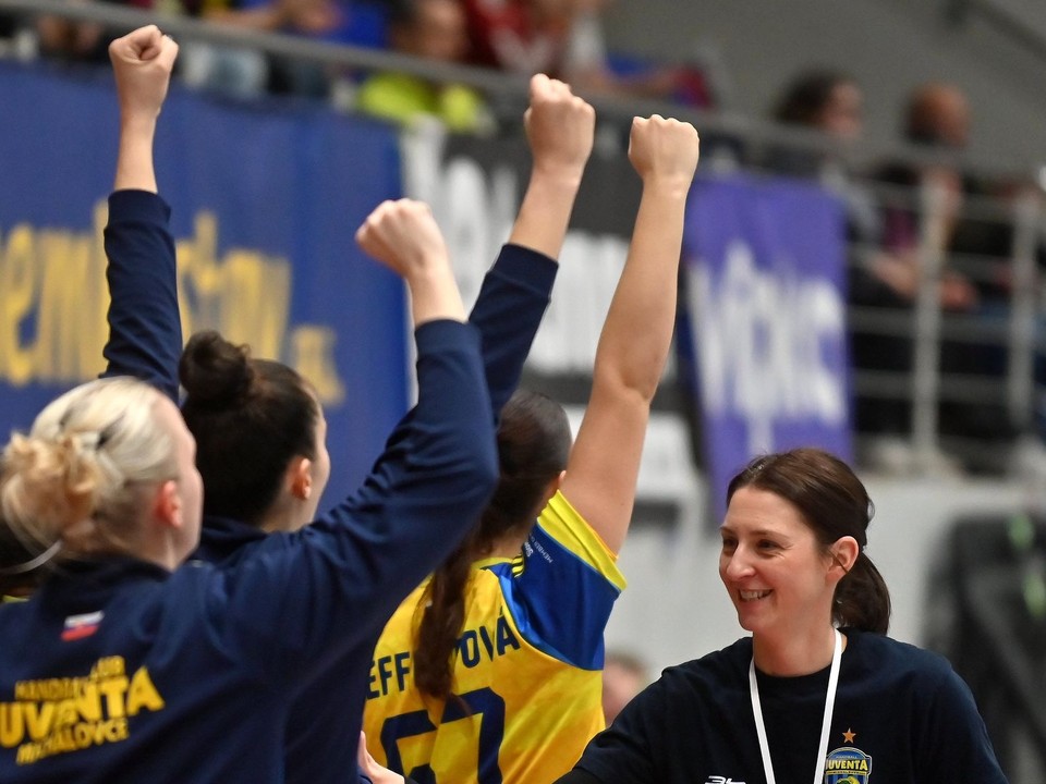 Radosť hráčok Iuventa Michalovce.