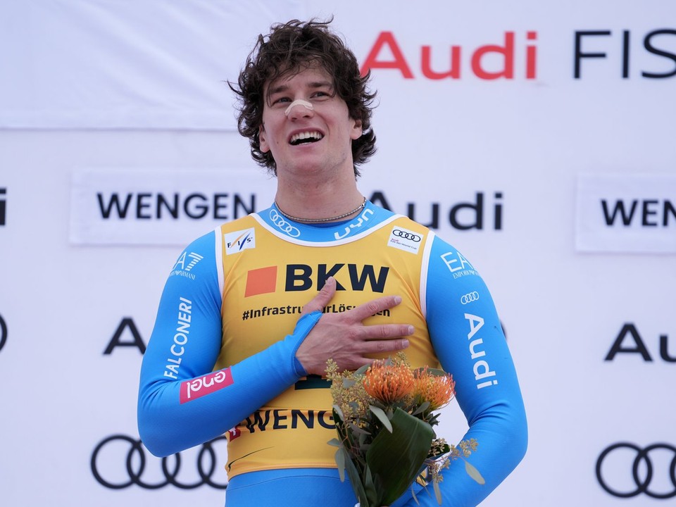 Taliansky lyžiar Giovanni Franzoni.